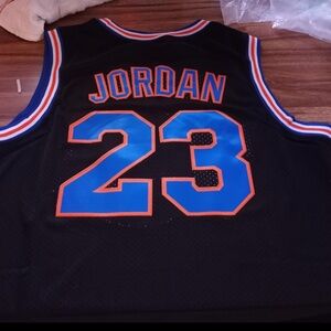 Micheal Jordan Tune Squad Black Basketball Jersey